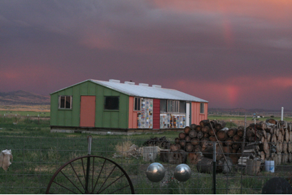 A former building from the Tule Lake concentration camp